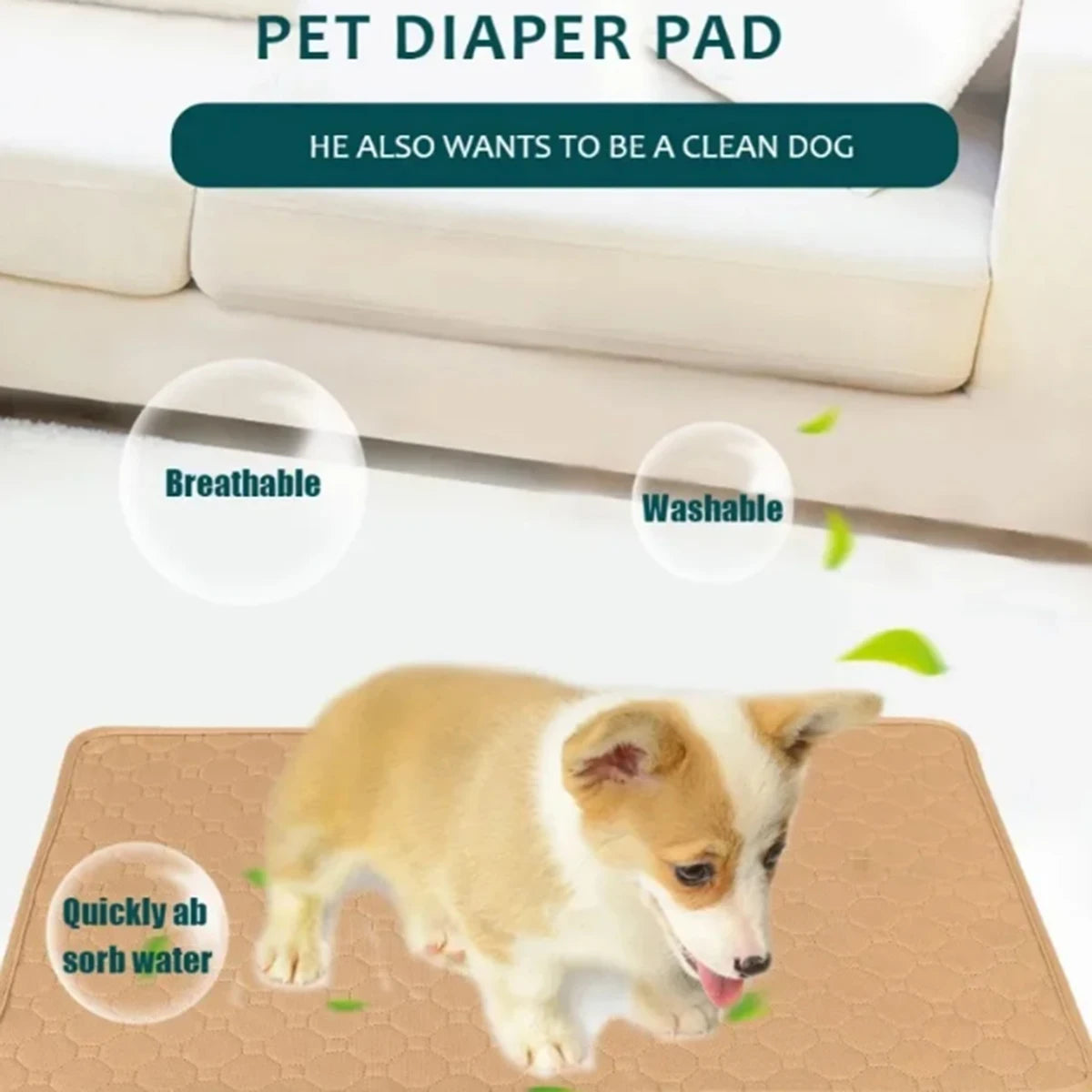 Washable Training Pad for Dogs & Cats