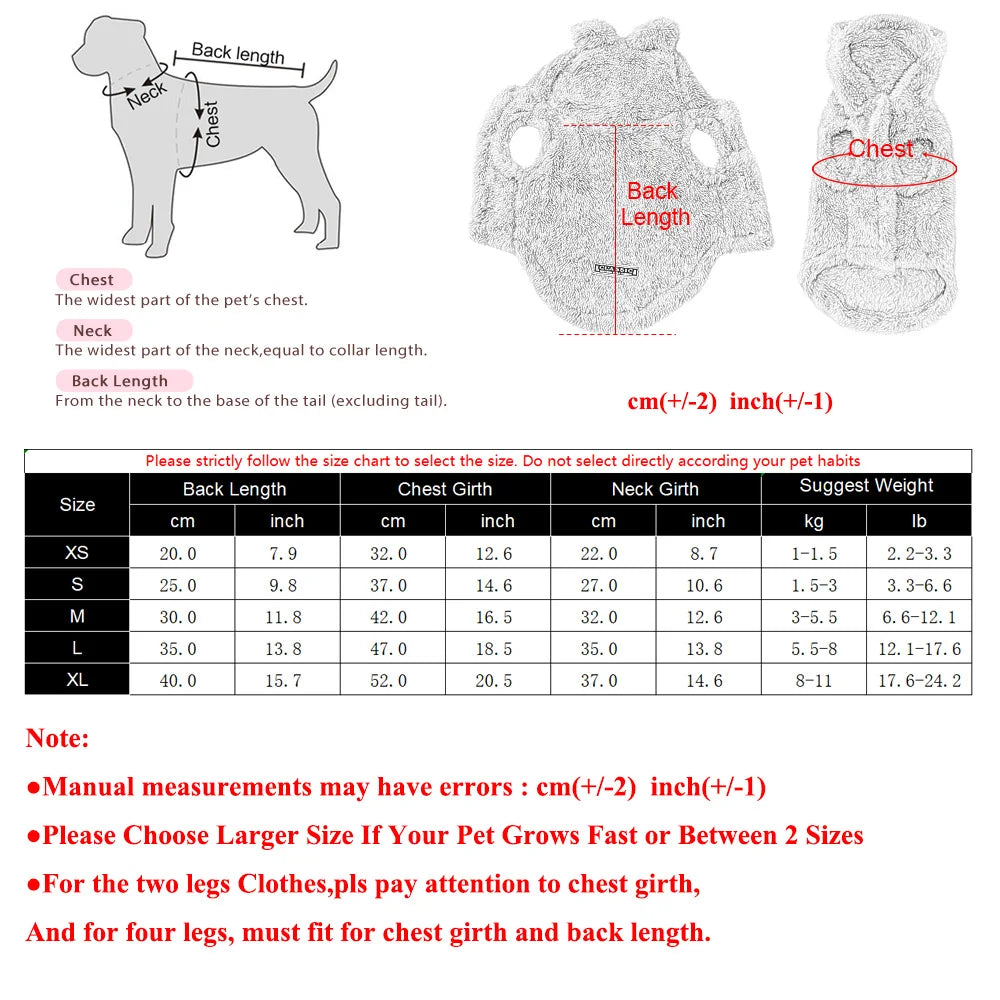 Warm Winter Coat for Small Dogs & Cats