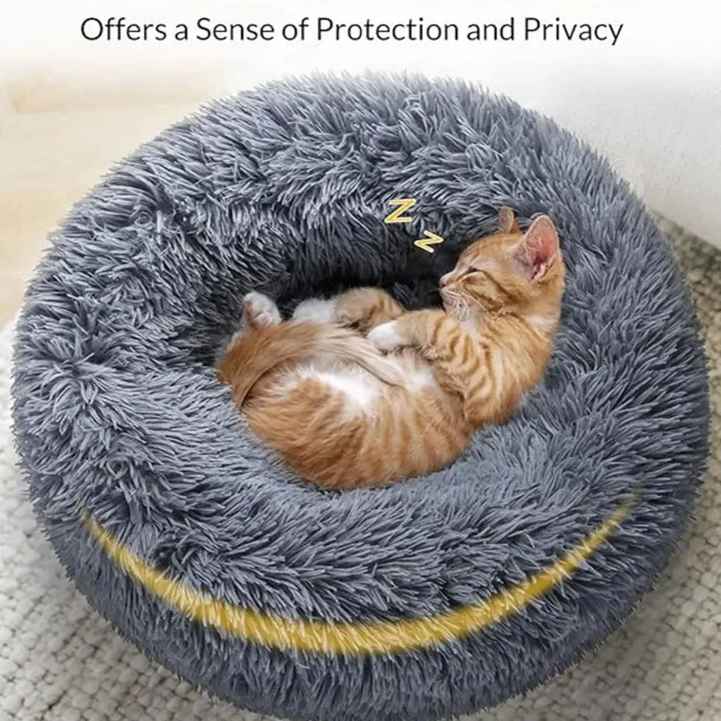 Cozy Round Bed for Dogs & Cats
